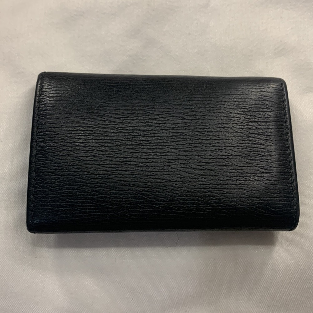 Gucci black grained leather 6 key ring holder made in Italy - Picture 3 of 11